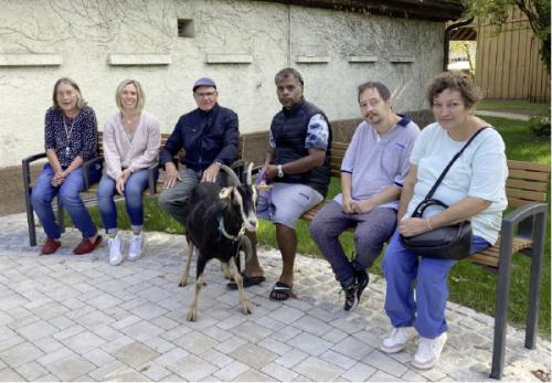 Spendenübergabe bei der Samariterstiftung in der Wohnstätte Oberensingen.