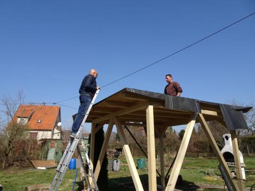 Reparatur des Pavillons